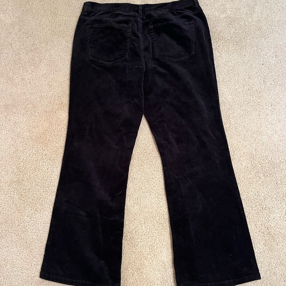 Chaps Ralph Lauren Women's Black Corduroy Jeans Black Womens Size 12 - Picture 2 of 6